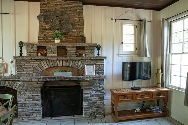 Cottage Interior Fireplace